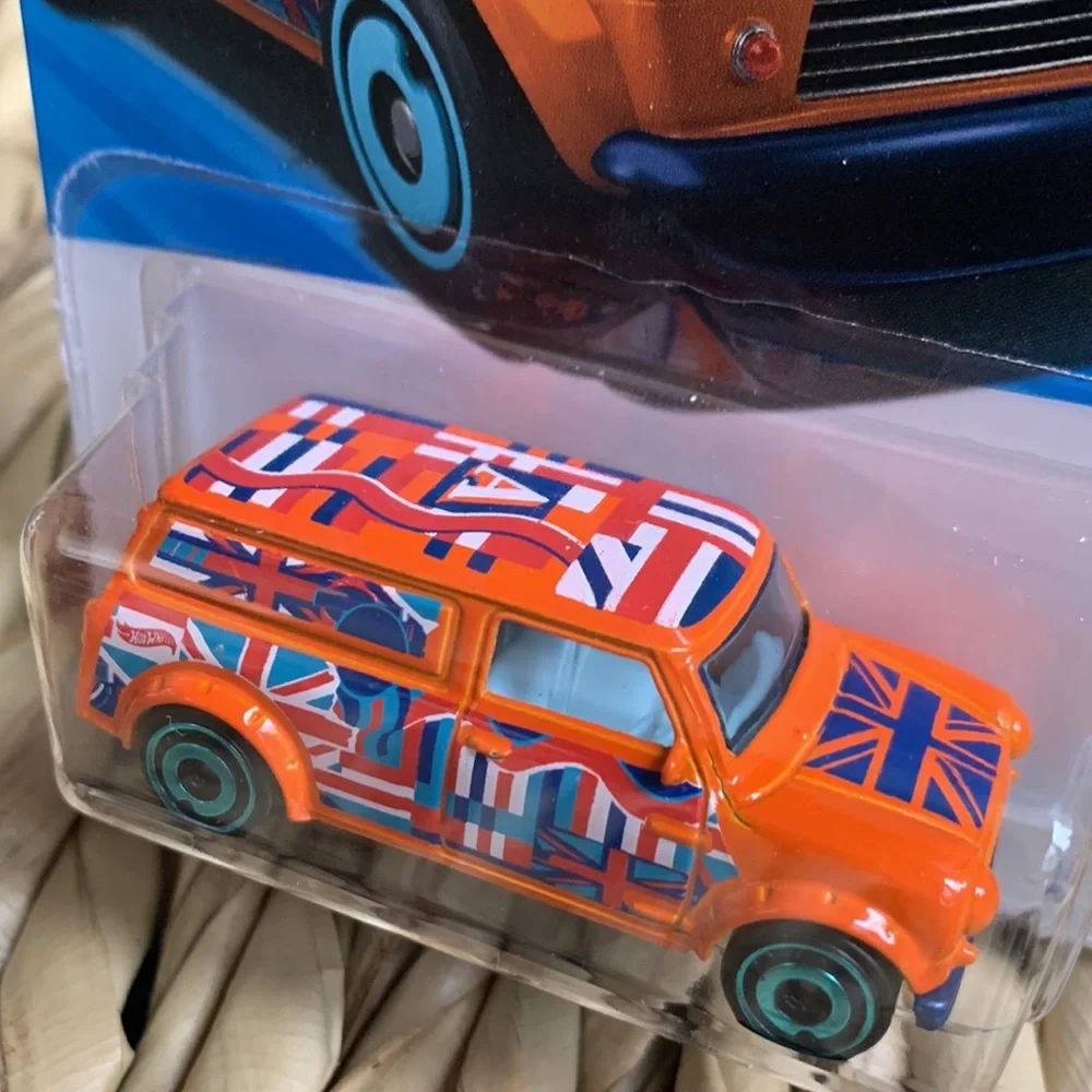 67 Austin Mini Van Hot Wheels Car 1967 British MiniVan Orange HotWheels New 2025